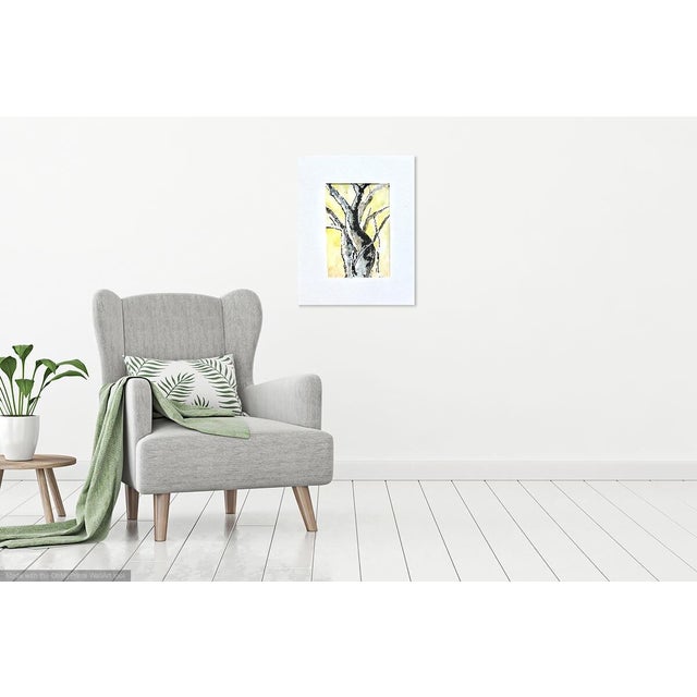 Martha Holden "Portrait of Trees" Contemporary Abstract Landscape Ink and Watercolor Painting on Paper For Sale In Los Angeles - Image 6 of 7