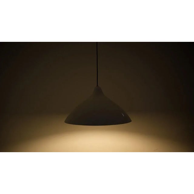 White White Pendant Lamp by Lisa Johansson Pape for Orno, Finland, 1958 For Sale - Image 8 of 10
