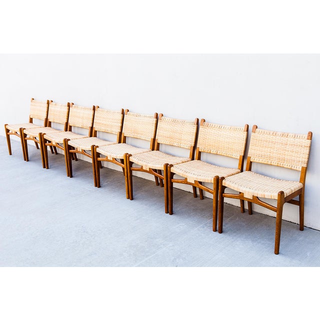 Brown 1960s Restored Hans Wegner Ch 31 Oak Dining Chairs - Set of 8 For Sale - Image 8 of 16