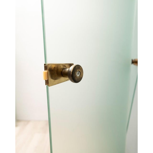 Vintage Doors in Glass and Brass from from Fontana Arte, Set of 4 For Sale - Image 3 of 11