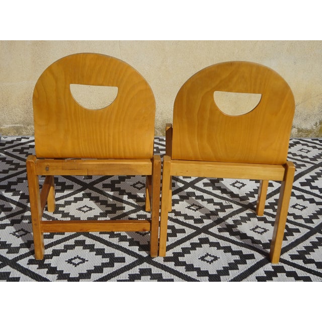 Light Beech Dining Chairs, Set of 2 For Sale - Image 12 of 18