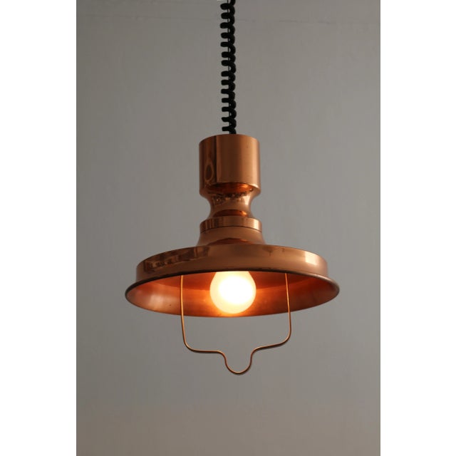 1960s Danish Copper Pendant Light by Vitrika, 1960s For Sale - Image 5 of 9
