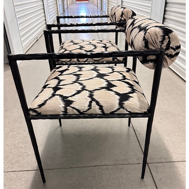 Exotic with a modern twist. The Barbana Chair from Arteriors has a strong frame that will keep both it and the person...