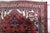 Red 1920s, Antique Persian Heriz Rug Wool Handmade 3' X 4.4' For Sale - Image 8 of 10