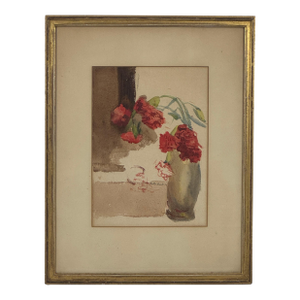 Walter Pach Red Carnations, 1934