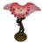 Ruffled Bowl Centerpiece on Bronze Cherub Base, Victorian Bride's Bowl For Sale