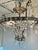 Neoclassical Myran Allan Luxury Lighting Neoclassical Antique Silver Petite Bohemian Crystal Semi-Flush Mount For Sale - Image 3 of 6