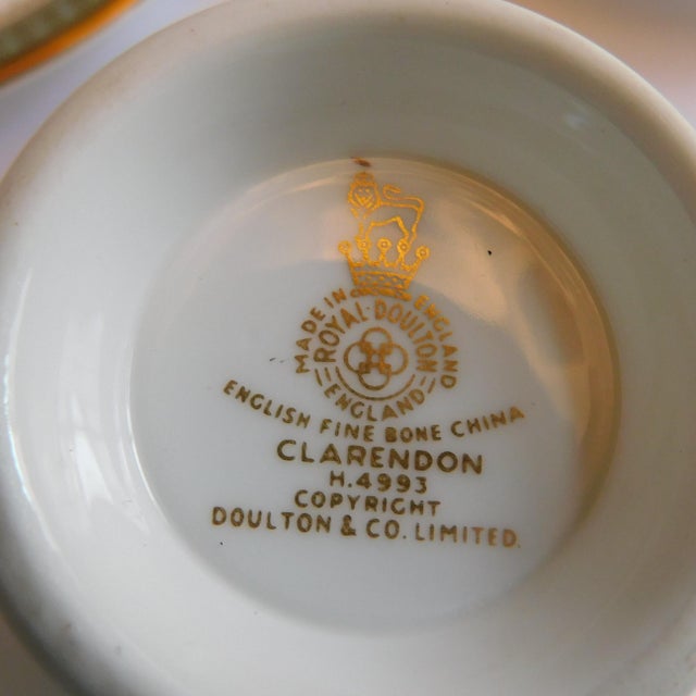 1940s Royal Doulton Luncheon Set in Clarendon- Set of 3 For Sale - Image 4 of 4
