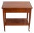 Mahogany Two Tier Side Table With Drawer on Casters, Signed David Iatesta For Sale