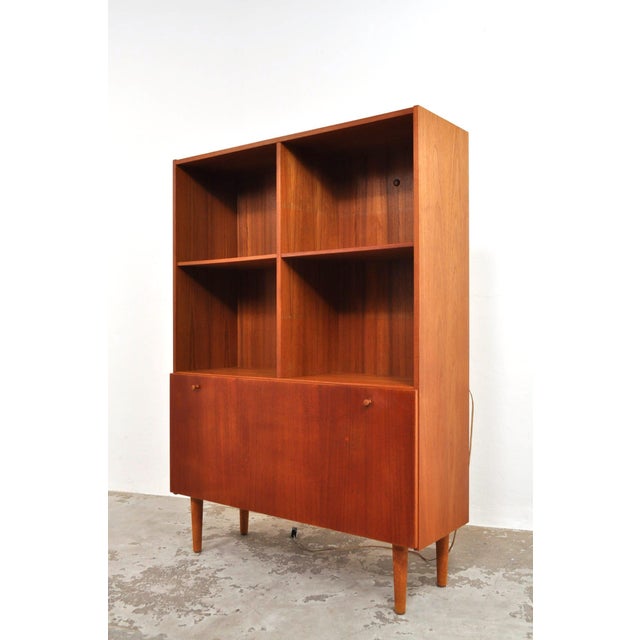 Vintage Danish Medium Highboard in Teak, 1960s For Sale - Image 11 of 11