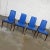 Mid 20th Century Vintage Mid Century Modern Foster-McDavid Cobalt Blue Faux Leather Dining Chairs Set of 4 For Sale - Image 5 of 13