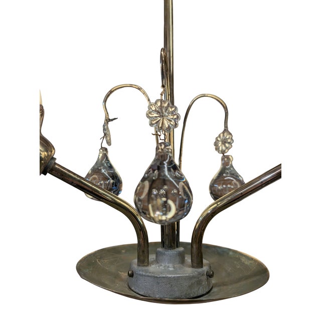 Cream Chandelier from Korumo Oy, 1950s For Sale - Image 8 of 10