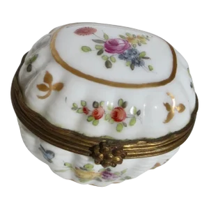 Meissen Porcelain Trinket Box Mid-19th