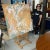 Contemporary Abstract Expressionist drip painting by Tampa artist, Emily Tan. The copper and sage paint ignites the...