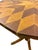 Ralph Lauren Vintage Texas Folk Art Marquetry Starburst Pedestal End Table | Handcrafted Geometric Inlay | Southwestern Style For Sale - Image 4 of 18