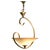 Modernist Asymmetrical Brass and Glass Ceiling Light, 1970 For Sale - Image 8 of 8