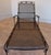Metal Vintage 1960s Woodard Wrought Iron Chaise Lounges, Pair, Floral Scrollwork, Adjustable, With Wheels, Attributed For Sale - Image 7 of 12