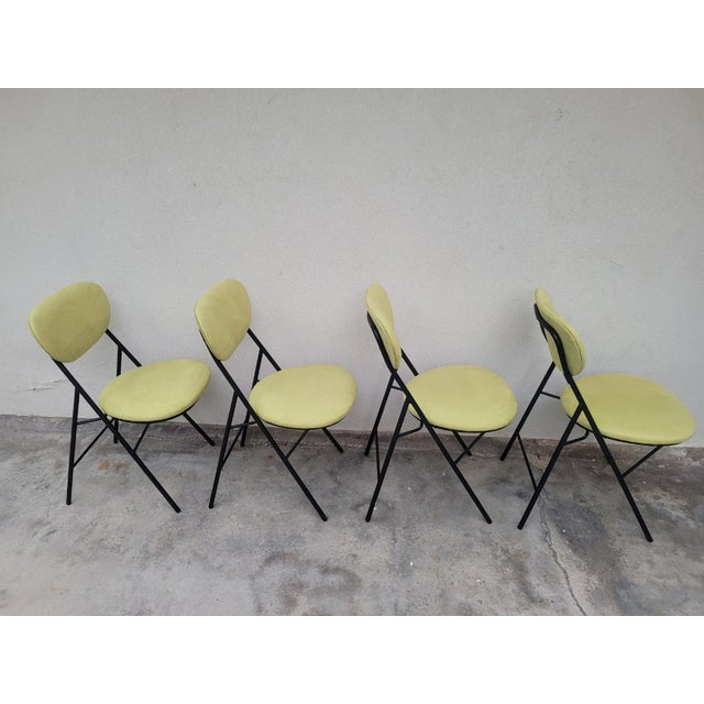 Vintage Metal Chairs from Amma Turin, Italy, 1960s, Set of 4 For Sale - Image 17 of 18