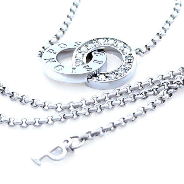 Piaget 18ct White Gold Diamond Toi Moi Possession Necklace 0.32ct For Sale - Image 6 of 8