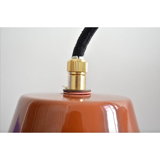 1960s Large Mid-Century Enamel Ceiling Lamp from Louis Poulsen, 1960s For Sale - Image 5 of 6