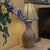 Vintage Ceramic Drip Glaze Table Lamp in Brown Studio Pottery Style With Tapered Shade For Sale - Image 17 of 18