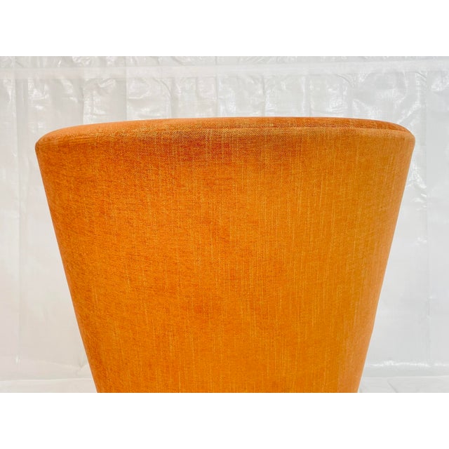 Contemporary Orange Tweed Lounge Chair by Decca Furniture LTD For Sale - Image 14 of 18