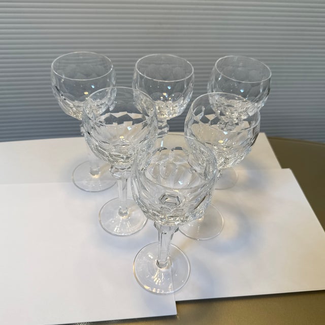 Design Plus Gallery presents a Set of Six Curraghmore Hock Wine Glasses by Waterford. These are hand-blown, hand-cut lead...