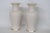 Late 20th Century Lenox Ming Blossom Vase Pair of 2 Embossed Ivory Porcelain With Gold Trim 4930b For Sale - Image 5 of 17