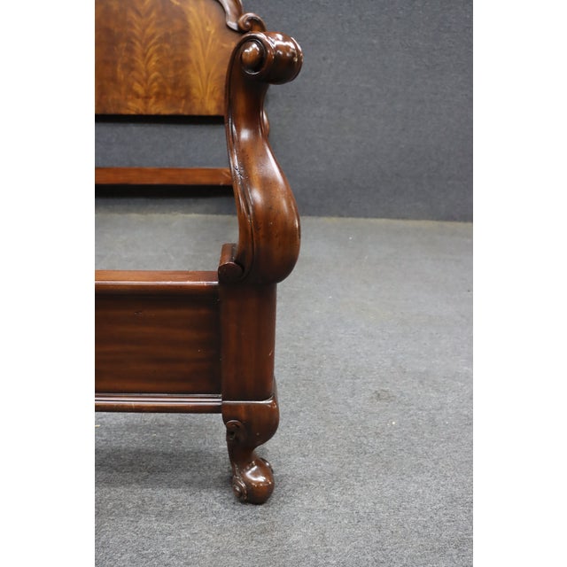 Traditional Thomasville Ernest Hemingway Collection Style Carved King Bed, Attributed For Sale - Image 3 of 13