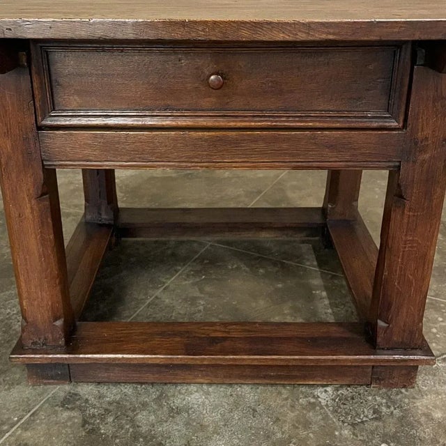 Early 19th Century Rustic Dutch Oak Side Table For Sale - Image 10 of 13