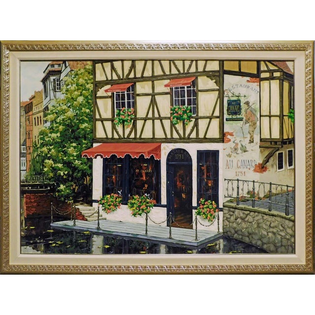 Impressionist Viktor Shvaiko the Drake Framed Hand Embellished Artwork on Canvas For Sale - Image 3 of 6