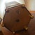 Vintage Chinoiserie Hexagonal Reverse-Painted Glass & Brass Table Lamp For Sale - Image 9 of 15