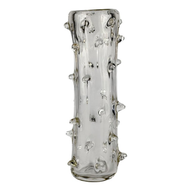 Vintage Mugnoni Murano Glass Vase by Ercole Barovier for Barovier & Toso, 1938 For Sale