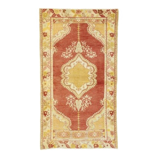 Vintage Turkish Oushak Rug - 03'08 X 06'07 For Sale