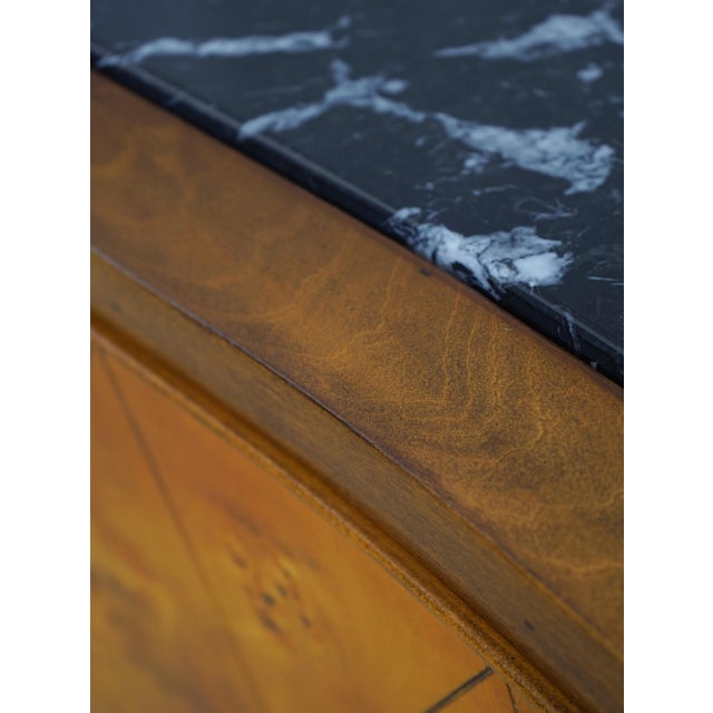 Bloomingdales Italian Marble Top Credenza Chest For Sale - Image 13 of 17