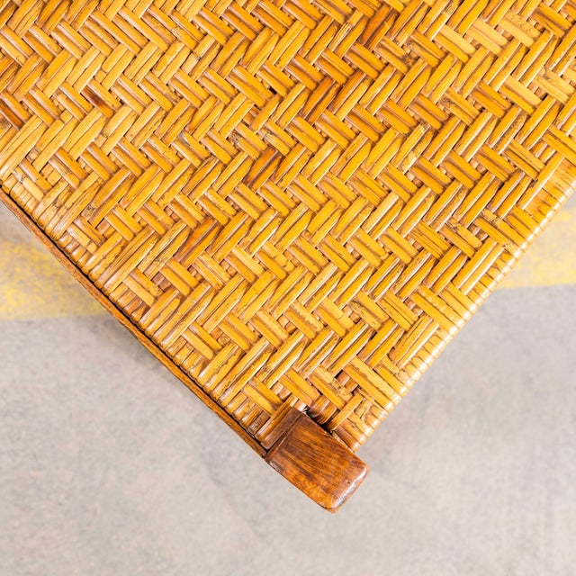 French Farmhouse Dining Chair with Woven Seat, 1950s For Sale - Image 9 of 11