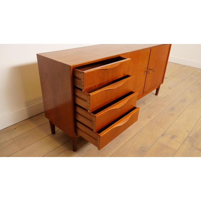 Vintage Teak Sideboard by Erling Torvits for Klim Mobelfabrik, 1960s For Sale - Image 9 of 12