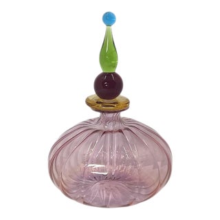 Murano Hand Blown Perfume Bottle For Sale
