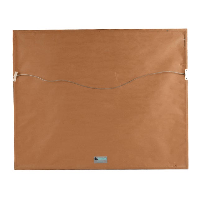 Wood Late 20th Century Framed Signed r.c. Gorman Limited-Edition "Canyon De Chelly" Lithograph For Sale - Image 7 of 7