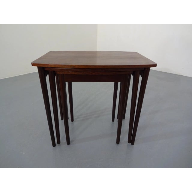 Danish Rosewood Nesting Tables, 1960s, Set of 3 For Sale - Image 18 of 18