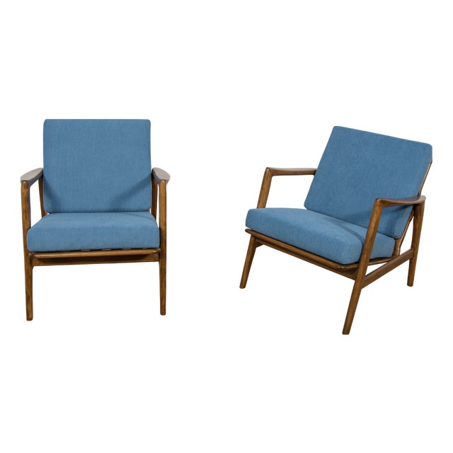 Model 300-139 Lounge Chairs from Swarzędz Factory, 1960s, Set of 2 For Sale
