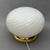 Modern Large Vintage Sphere Table Lamp with Swirl Murano Glass and Brass Base, 1970s For Sale - Image 3 of 11