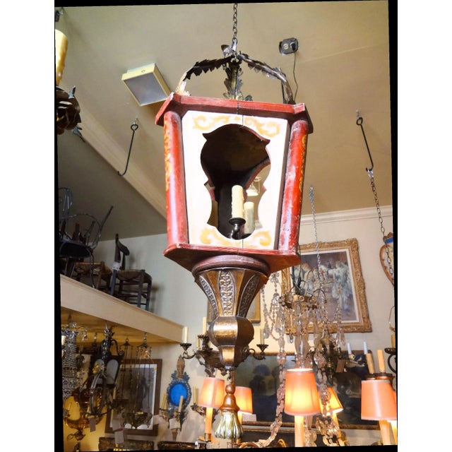 19th Century Italian Wood Lantern For Sale - Image 11 of 11