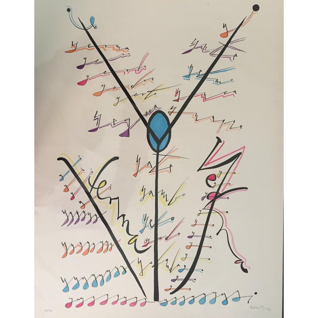 Rafael Alberti, Letter Y, Lithograph, 1972 For Sale