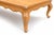 Mid 20th Century Extra Large French Provincial Solid Wood Coffee Table — 76” Blonde Wood Cocktail Table With Cabriole Legs For Sale - Image 12 of 12