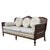 Late 20th Century French Provincial Cane Back Sofa With Striped Upholstery For Sale - Image 15 of 18