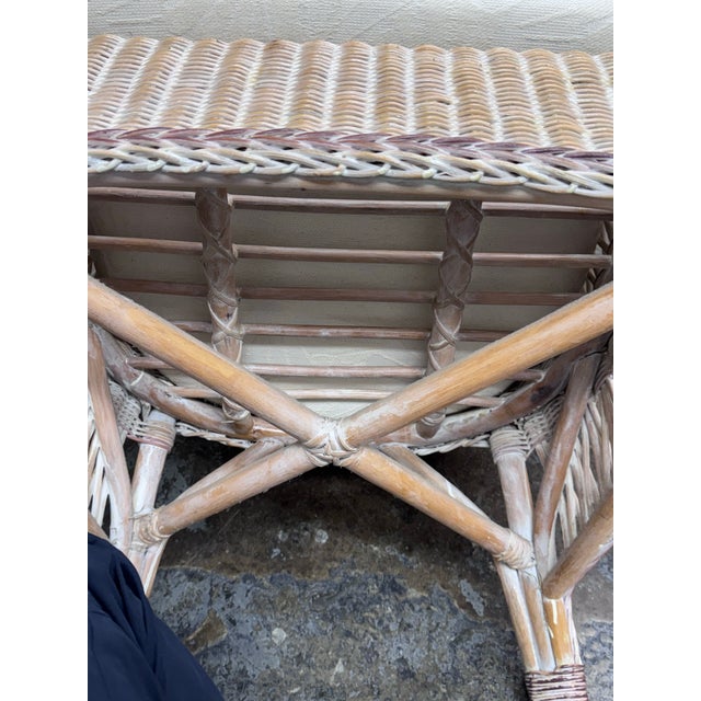 1990s Vintage Typhoon International Corporation Wicker Chairs, Pair For Sale - Image 5 of 12