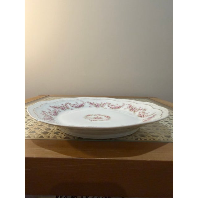 Ceramic Early 20th Century z.s. & Co. Bavaria 'Orleans' Pattern Porcelain Plate Set With Dinner and Bread Plates For Sale - Image 7 of 8