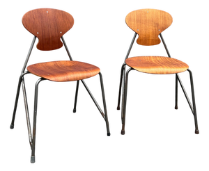 Vintage Bentwood Chairs by Steen Eiler Rasmussen and Kai Lyngfeldt Larsen for Danbork, Set of 2