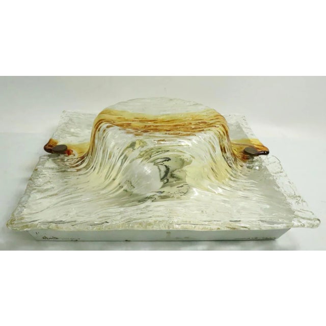 Murano Sconces Attributed to Mazzega - A Pair For Sale - Image 10 of 13